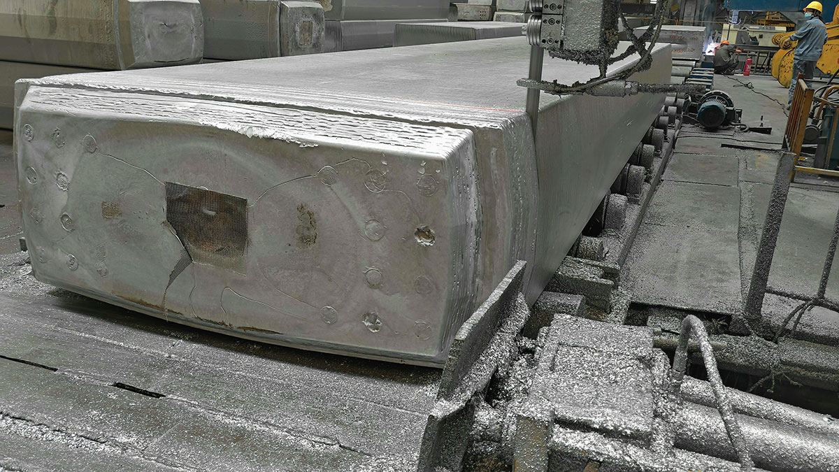 Special high-speed (2000m/min) saw blades for aluminum alloy – cutting 7 series aluminum ingots